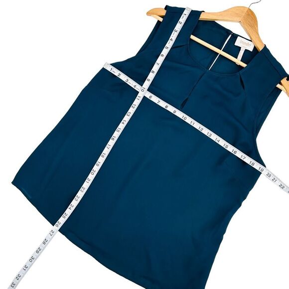 Laundry by Shelli Segal dark teal sleeveless dress/work top size 14 - Picture 6 of 6